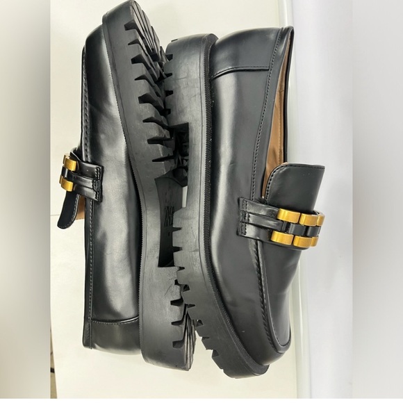 Zara Chunky Brass Lug Sole Loafer - Picture 3 of 9